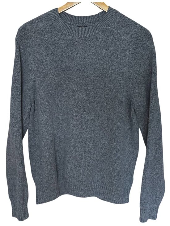 Banana Republic Other - Banana Republic Pullover Sweater Gray Green Cotton Blend Long Sleeve Men Medium